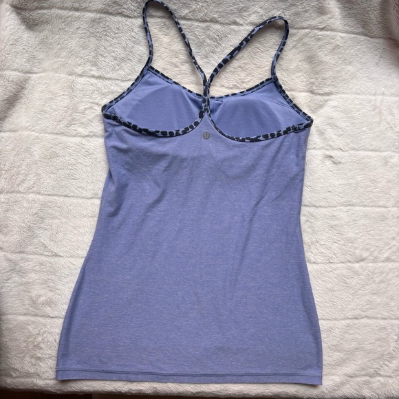 Lululemon Power Y Tank Luon Heathered Lullaby Purple Size 8 Racerback Top - Picture 10 of 11